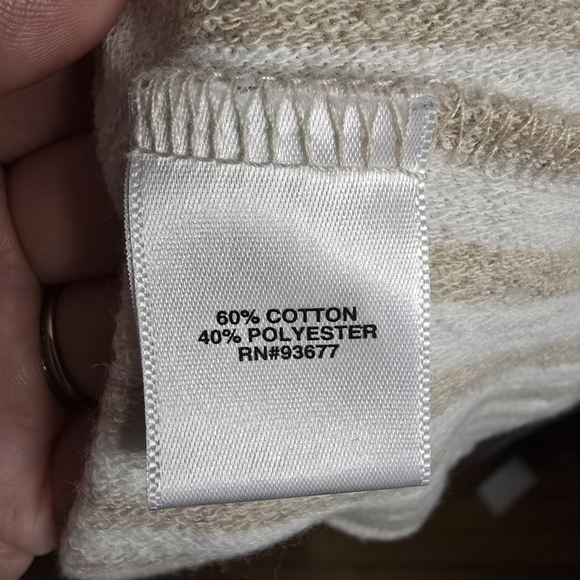 Liz Claiborne Cream and Tan V-Neck Midi Dress With Pockets Size XL - Picture 4 of 5